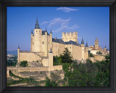 Framed Alcazar, Segovia, Castile Leon, Spain Print