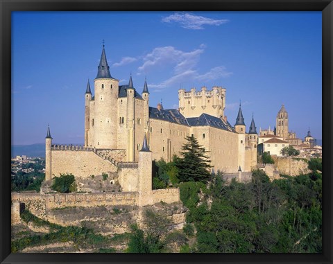 Framed Alcazar, Segovia, Castile Leon, Spain Print