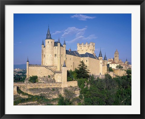 Framed Alcazar, Segovia, Castile Leon, Spain Print