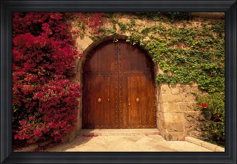 Framed Doorway at Consolat de Mar, Palma de Mallorca, Balearics, Spain Print