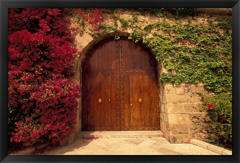 Framed Doorway at Consolat de Mar, Palma de Mallorca, Balearics, Spain Print