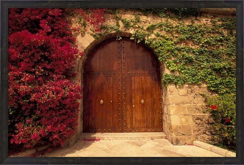 Framed Doorway at Consolat de Mar, Palma de Mallorca, Balearics, Spain Print