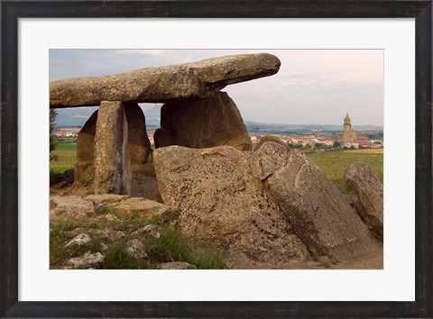 Framed Sacred burial site near Elvillar village, La Rioja, Spain Print