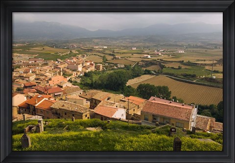 Framed San Vicente de la Sonsierra village, La Rioja, Spain Print