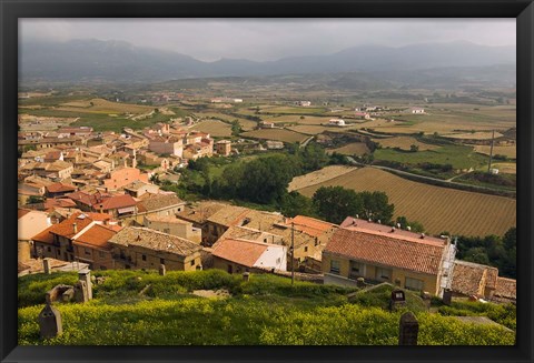 Framed San Vicente de la Sonsierra village, La Rioja, Spain Print