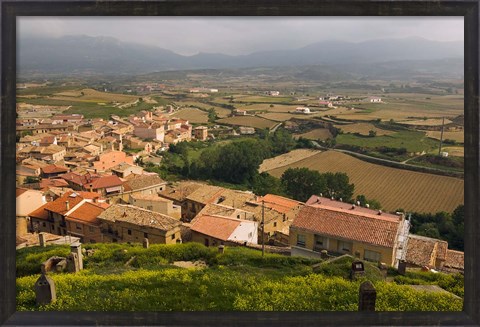 Framed San Vicente de la Sonsierra village, La Rioja, Spain Print