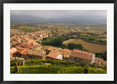 Framed San Vicente de la Sonsierra village, La Rioja, Spain Print