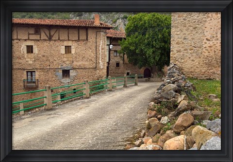 Framed Small rural village, La Rioja Region, Spain Print