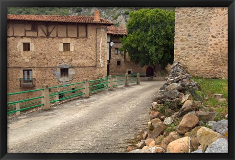 Framed Small rural village, La Rioja Region, Spain Print