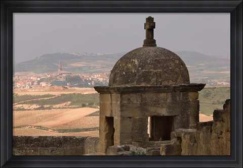 Framed View of San Vicente de la Sonsierra Village, La Rioja, Spain Print
