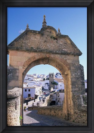 Framed Entry to Ronda&#39;s Jewish Quarter, Andalucia, Spain Print