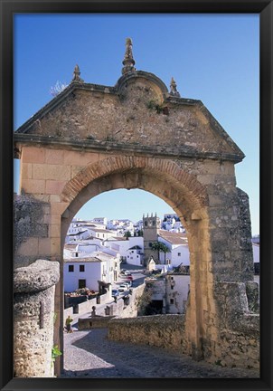 Framed Entry to Ronda&#39;s Jewish Quarter, Andalucia, Spain Print