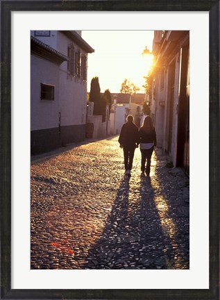Framed Albaicin Sunset, Granada, Spain Print