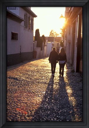 Framed Albaicin Sunset, Granada, Spain Print