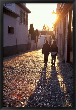 Framed Albaicin Sunset, Granada, Spain Print