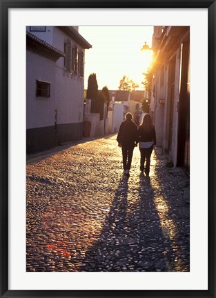 Framed Albaicin Sunset, Granada, Spain Print