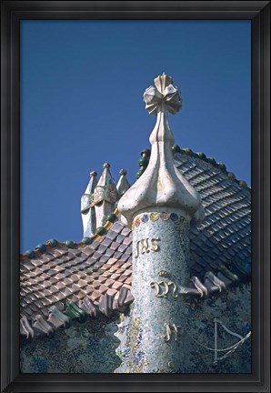 Framed Antonio Gaudi&#39;s Cassa Batilo, Barcelona, Spain Print