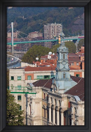 Framed Town Hall, Bilbao, Spain Print