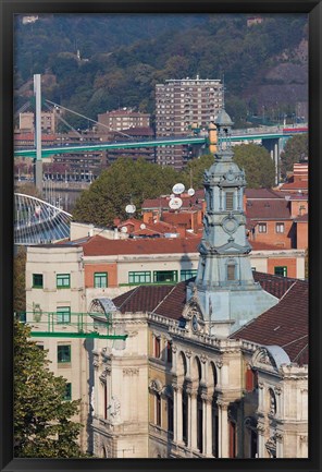 Framed Town Hall, Bilbao, Spain Print