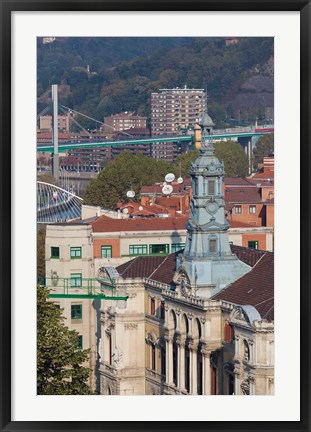 Framed Town Hall, Bilbao, Spain Print