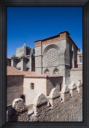 Framed Las Murallas, Avila, Spain Print