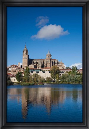 Framed View from the Tormes River, Salamanca, Spain Print