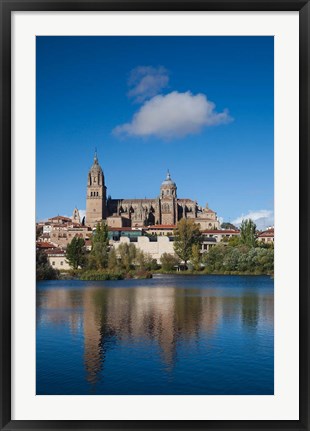 Framed View from the Tormes River, Salamanca, Spain Print