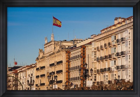 Framed Waterfront Buildings, Santander, Spain Print