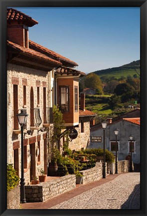 Framed Medieval Town Buildings, Santillana del Mar, Spain Print
