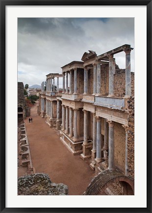 Framed Spain, Extremadura, Badajoz, Merida, Roman Theater Print