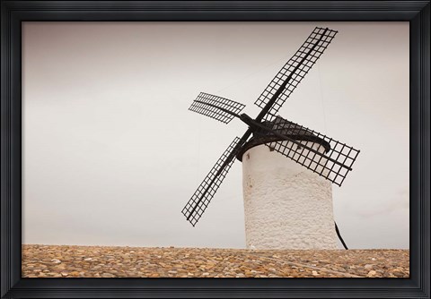 Framed La Mancha Windmills, Campo de Criptana, Castile-La Mancha Region, Spain Print