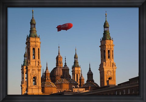 Framed Basilica de Nuestra Senora de Pilar, Zaragoza, Spain Print