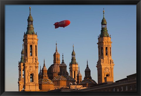 Framed Basilica de Nuestra Senora de Pilar, Zaragoza, Spain Print