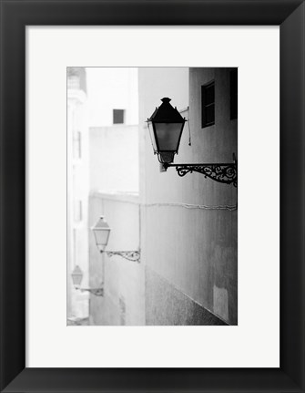 Framed Streelights, Palma, Mallorca, Spain Print