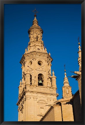 Framed Cathedral of Santa Maria de la Redonda, Logrono, Spain Print