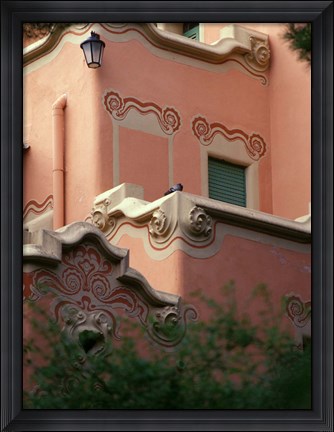 Framed Sights of Parc Guell, Barcelona, Spain Print