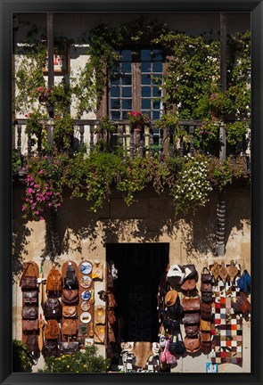Framed Spain, Santillana del Mar, Medieval Town Buildings Print