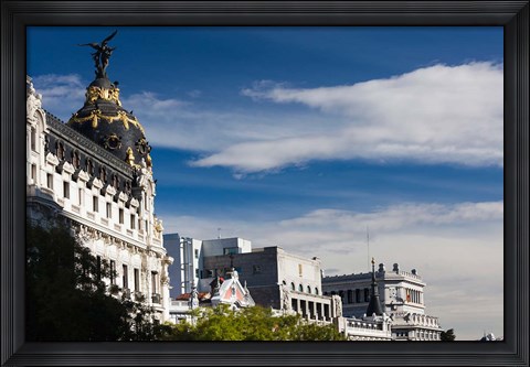 Framed Spain, Madrid, Centro Area, Metropolitan Building Print
