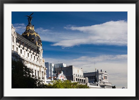 Framed Spain, Madrid, Centro Area, Metropolitan Building Print