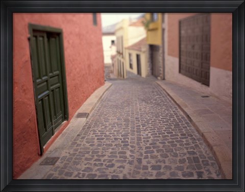 Framed Street Views near Plaza de la Constitucion, Tenerife, Canary Islands, Spain Print