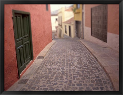 Framed Street Views near Plaza de la Constitucion, Tenerife, Canary Islands, Spain Print