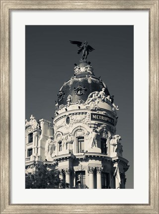 Framed Spain, Madrid, Centro Area, Metropolitan Building Print