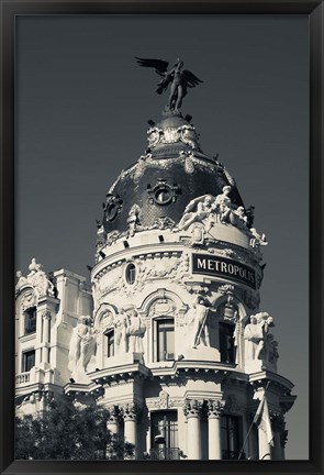 Framed Spain, Madrid, Centro Area, Metropolitan Building Print