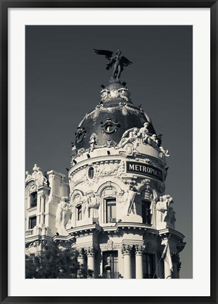 Framed Spain, Madrid, Centro Area, Metropolitan Building Print