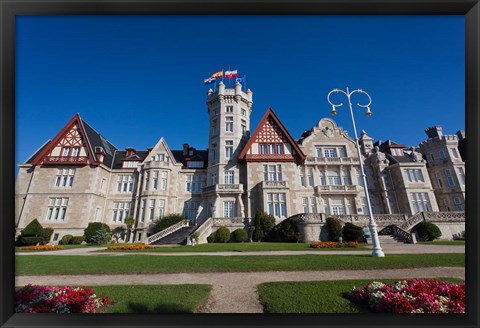 Framed Palacio de la Magdalena, Santander, Spain Print