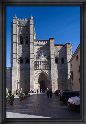 Framed Avila Cathedral, Avila, Spain Print