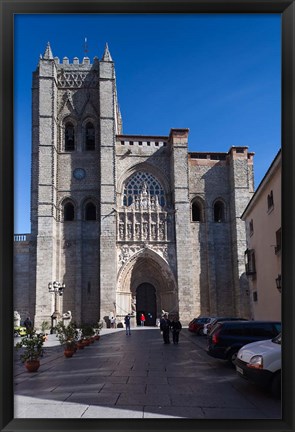 Framed Avila Cathedral, Avila, Spain Print