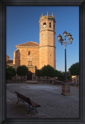 Framed Spain, Andalusia, Banos de la Encina San Mateo Church Print