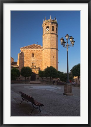 Framed Spain, Andalusia, Banos de la Encina San Mateo Church Print