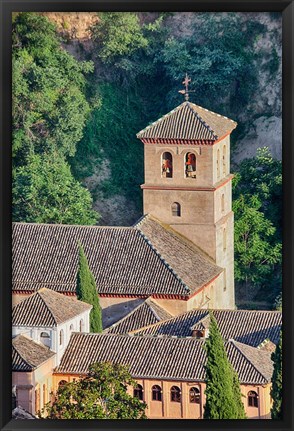 Framed Rooftops of the Albayzin district, Granada, Spain Print